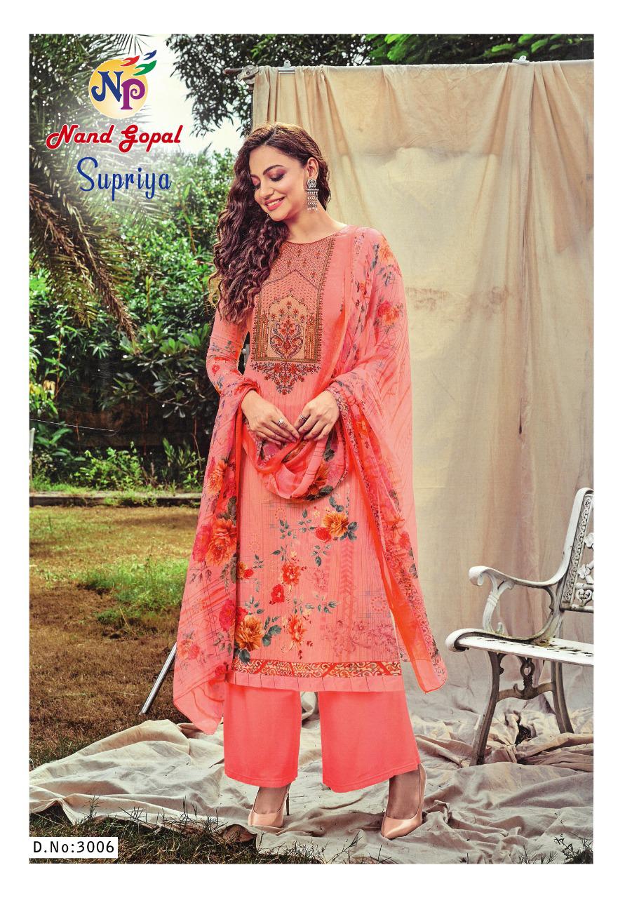Nand Gopal Supriya Vol 3 Heavy Pure Cotton With Karachi Print Dress Material Salwar Suits Wholesale Dealer Surat