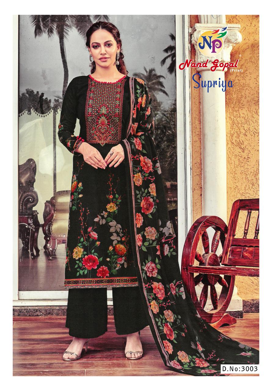 Nand Gopal Supriya Vol 3 Heavy Pure Cotton With Karachi Print Dress Material Salwar Suits Wholesale Dealer Surat