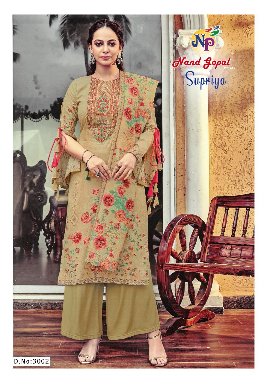 Nand Gopal Supriya Vol 3 Heavy Pure Cotton With Karachi Print Dress Material Salwar Suits Wholesale Dealer Surat