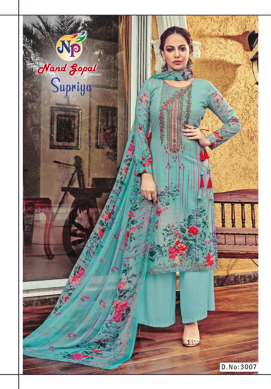 Nand Gopal Supriya Vol 3 Heavy Pure Cotton With Karachi Print Dress Material Salwar Suits Wholesale Dealer Surat