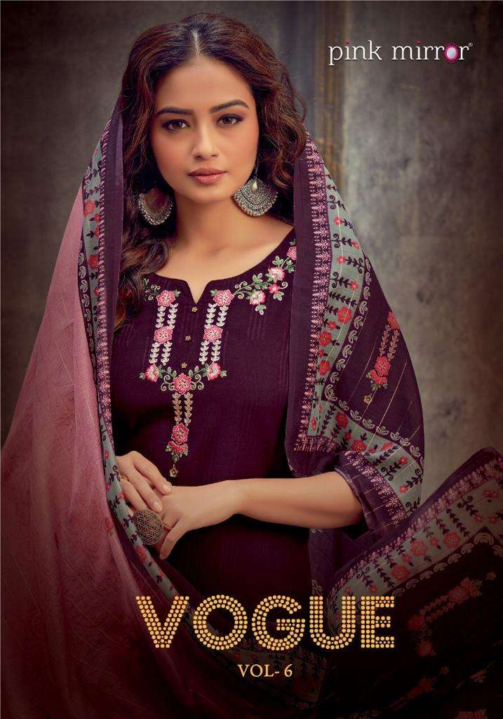 Pink Mirror Vogue Vol 6 Viscose With Fancy Embroidery Work Casual Wear Ready Made Kurtis Wholesale Dealer Surat
