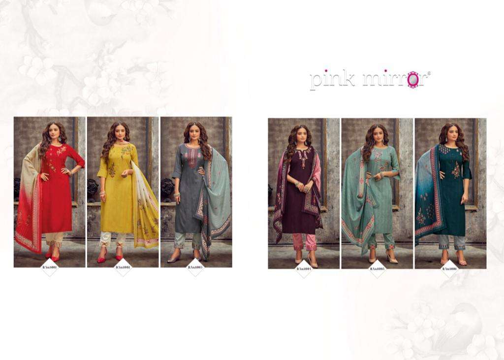 Pink Mirror Vogue Vol 6 Viscose With Fancy Embroidery Work Casual Wear Ready Made Kurtis Wholesale Dealer Surat