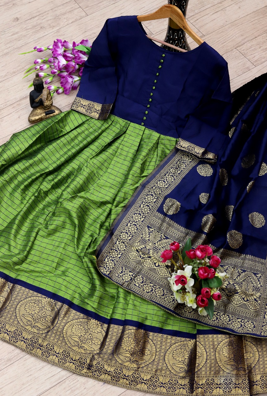 Rahul Nx Kulfi Vol 2 Banarasi Silk Jacquard Long Gown Style Party Wear Ready Made Kurtis Wholesale Dealer Surat