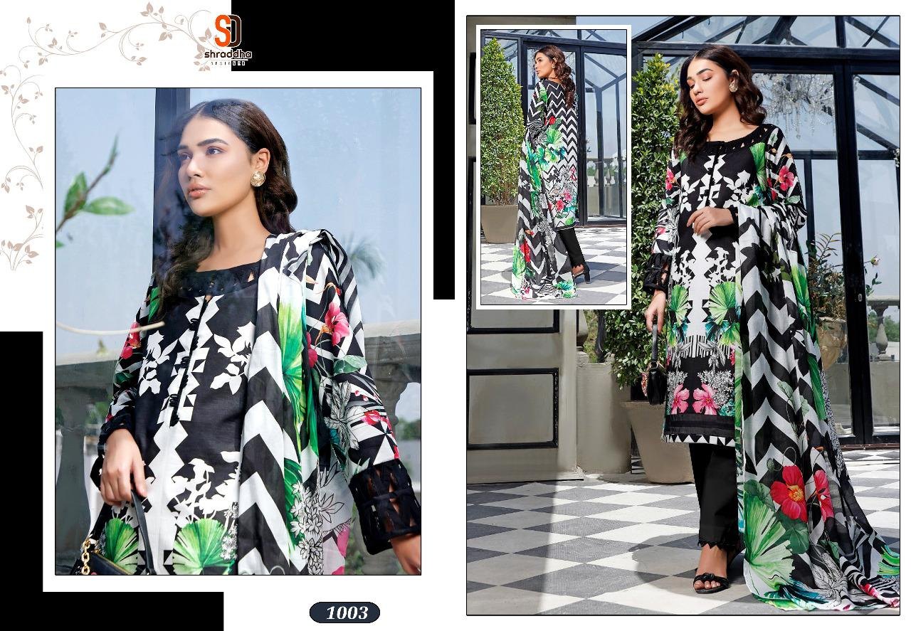 Shraddha Designer Mahgul Vol 2 Lawn Cotton Print With Embroidery Work Pakistani Style Salwar Kameez Wholesale Dealer Surat