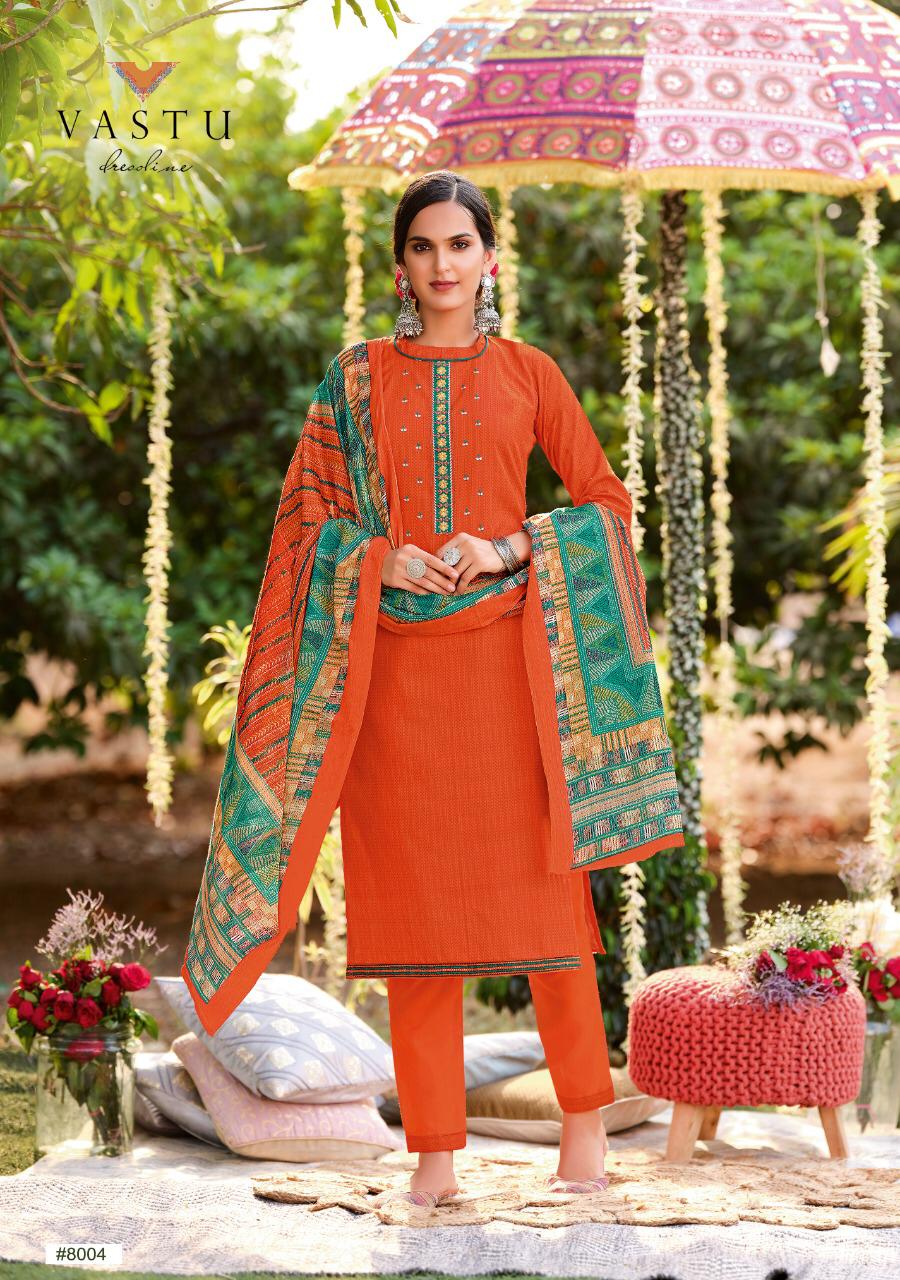 Vastu Tex Pakeezah Vol 8 Lawn Cotton Print With Exclusive Work Wedding Wear Salwar Suit Wholesale Dealer Surat