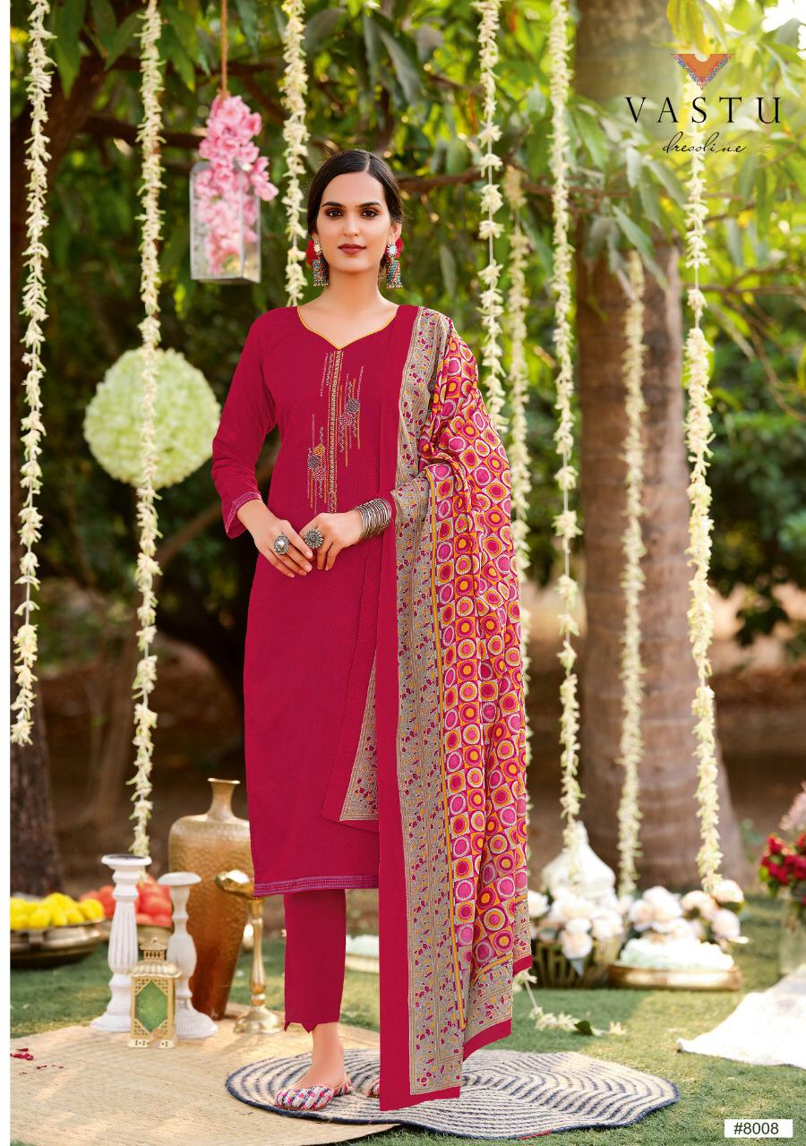 Vastu Tex Pakeezah Vol 8 Lawn Cotton Print With Exclusive Work Wedding Wear Salwar Suit Wholesale Dealer Surat