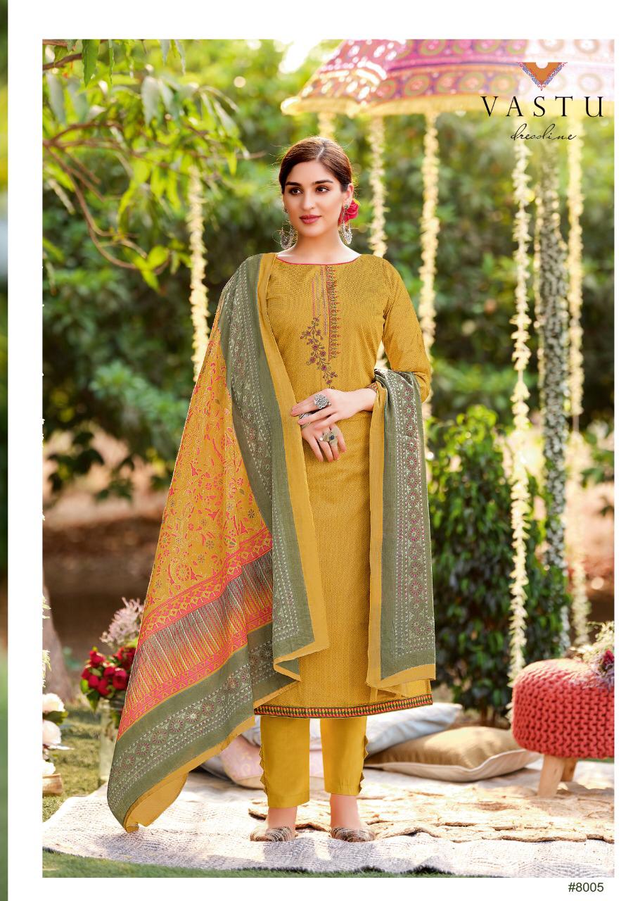 Vastu Tex Pakeezah Vol 8 Lawn Cotton Print With Exclusive Work Wedding Wear Salwar Suit Wholesale Dealer Surat
