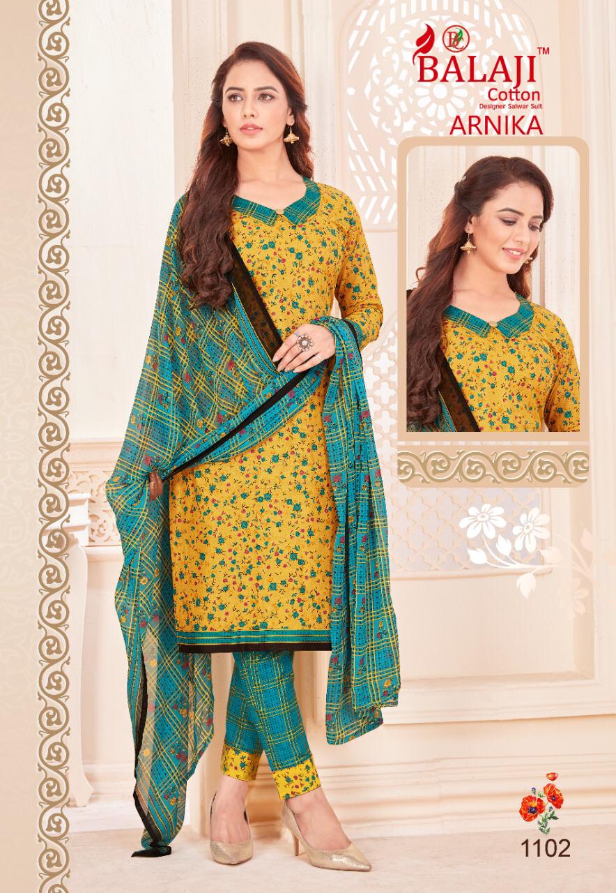 Balaji Cotton Arnika Vol 11 Pure Cotton Fancy Print Patiyala Style Dress Material Salwar Suits Wholesale Dealer Surat