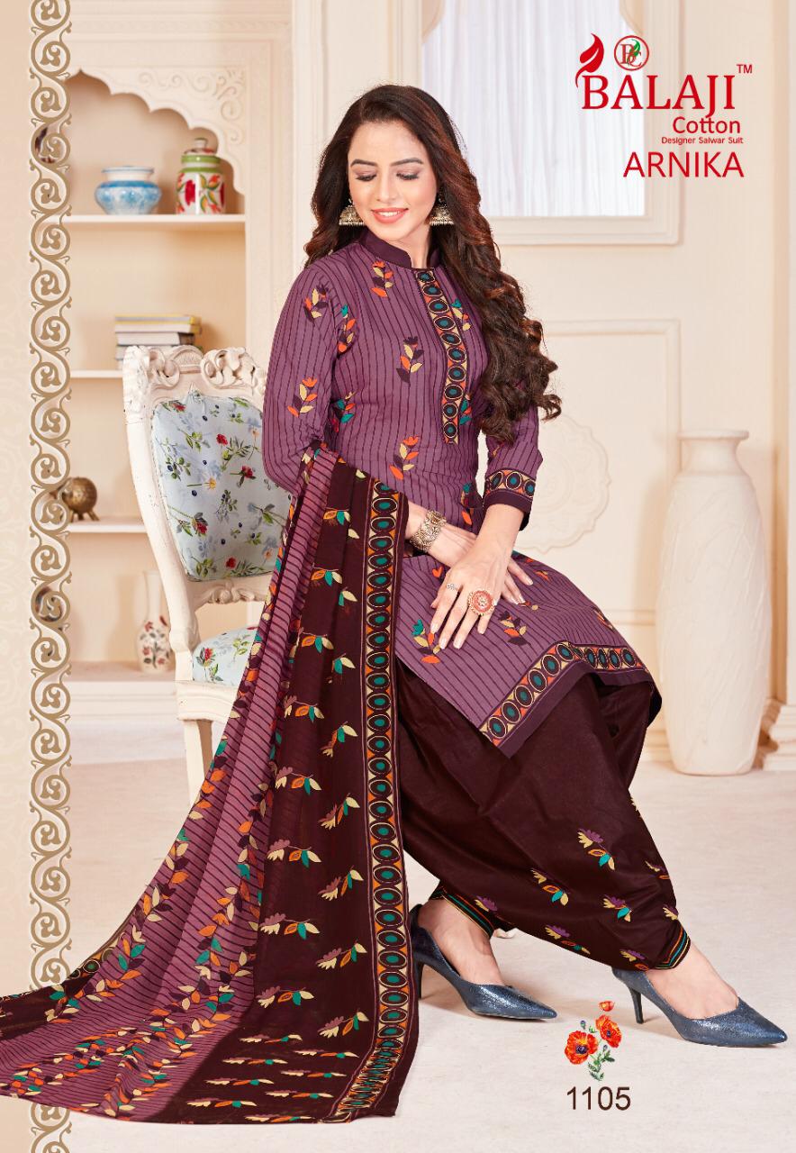 Balaji Cotton Arnika Vol 11 Pure Cotton Fancy Print Patiyala Style Dress Material Salwar Suits Wholesale Dealer Surat