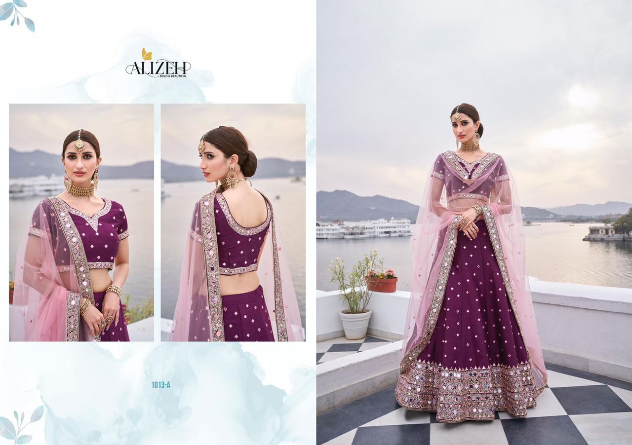 Alizeh Mirror Maze Colour Edition Silk Lehenga Online Wholesaler Surat