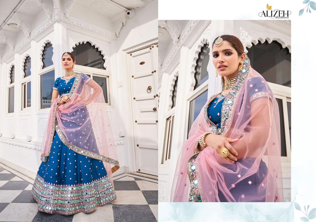 Alizeh Mirror Maze Colour Edition Silk Lehenga Online Wholesaler Surat
