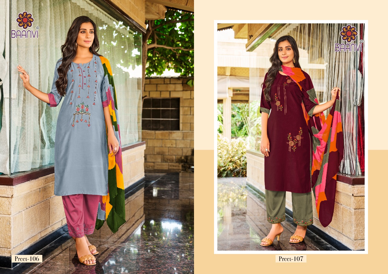 Baanvi Preet Vol 1 Readymade Chinon Kurti Online Wholesaler Surat