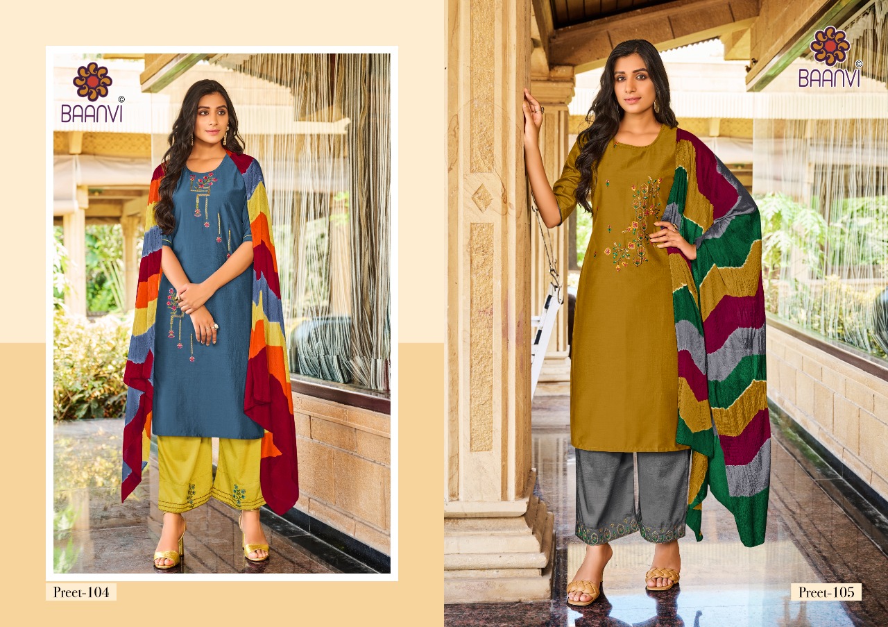 Baanvi Preet Vol 1 Readymade Chinon Kurti Online Wholesaler Surat