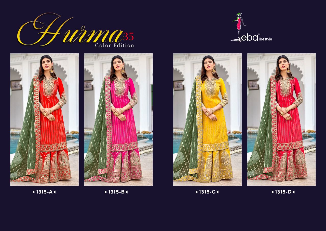 Eba Lifestyle Hurma 35 Colour Edition Georgette Suit Best Online Wholesaler Surat