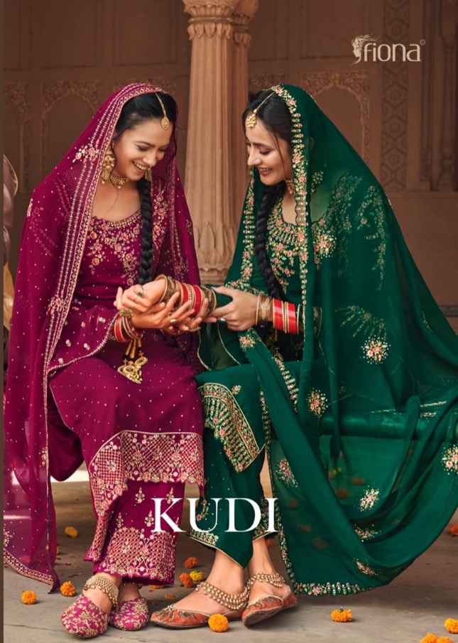 Fiona Kudi Silk Georgette Salwar Suits Online Wholesaler Surat