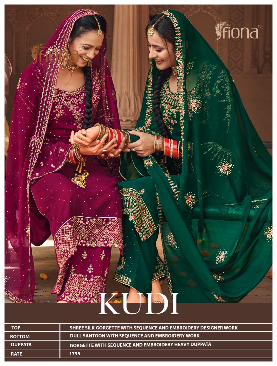 Fiona Kudi Silk Georgette Salwar Suits Online Wholesaler Surat