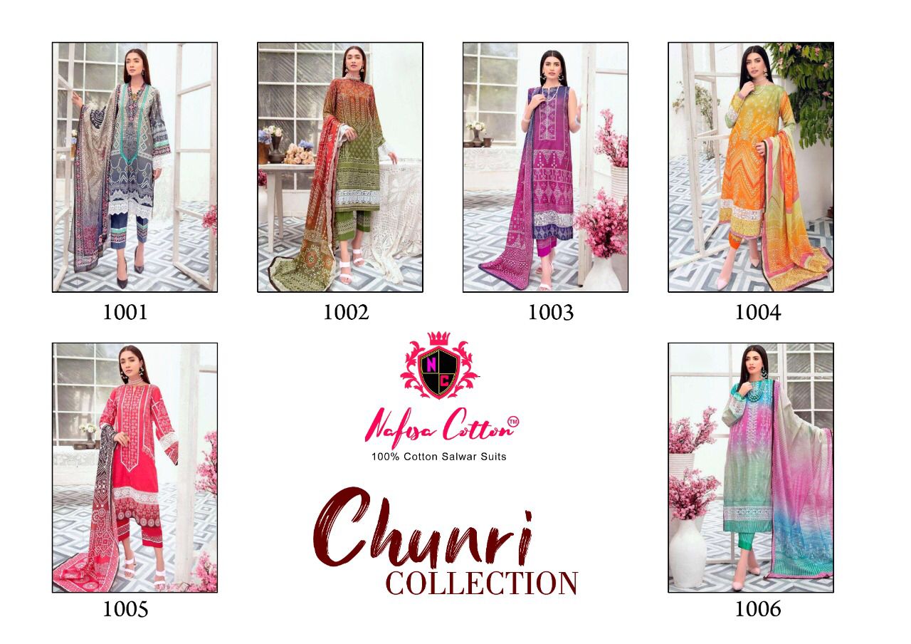 Nafisa Cotton Chunri Collection Cotton Suit Online Wholesaler Surat