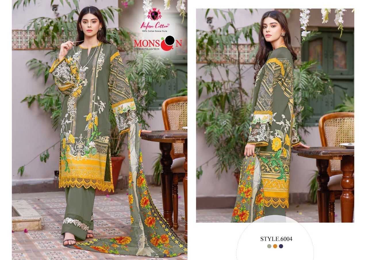 Nafisa Cotton Monsoon Vol 6 Cotton Print Salwar Suits Wholesaler Surat