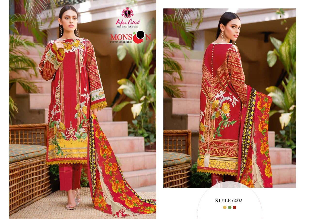 Nafisa Cotton Monsoon Vol 6 Cotton Print Salwar Suits Wholesaler Surat