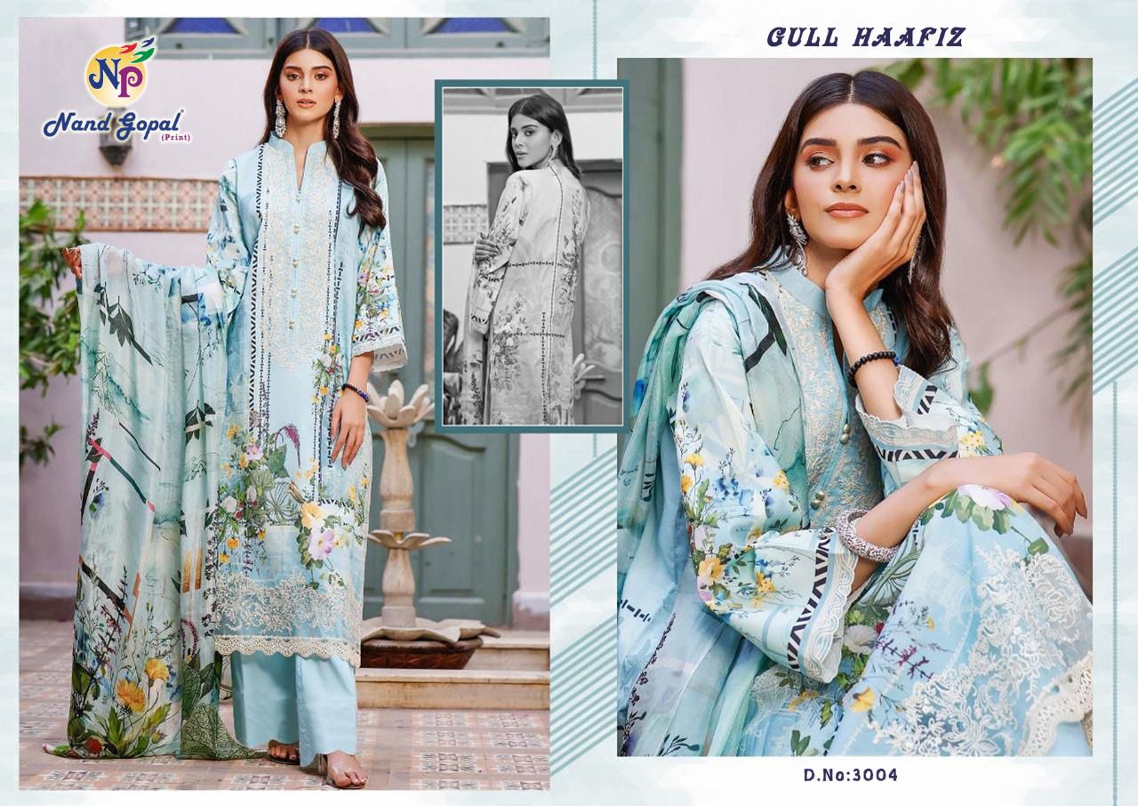 Nand Gopal Gull Haafiz Vol 3 Pure Cotton Salwar Suits  Wholesaler Surat