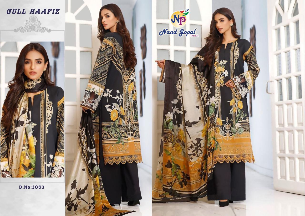 Nand Gopal Gull Haafiz Vol 3 Pure Cotton Salwar Suits  Wholesaler Surat