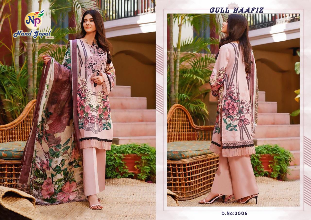 Nand Gopal Gull Haafiz Vol 3 Pure Cotton Salwar Suits  Wholesaler Surat