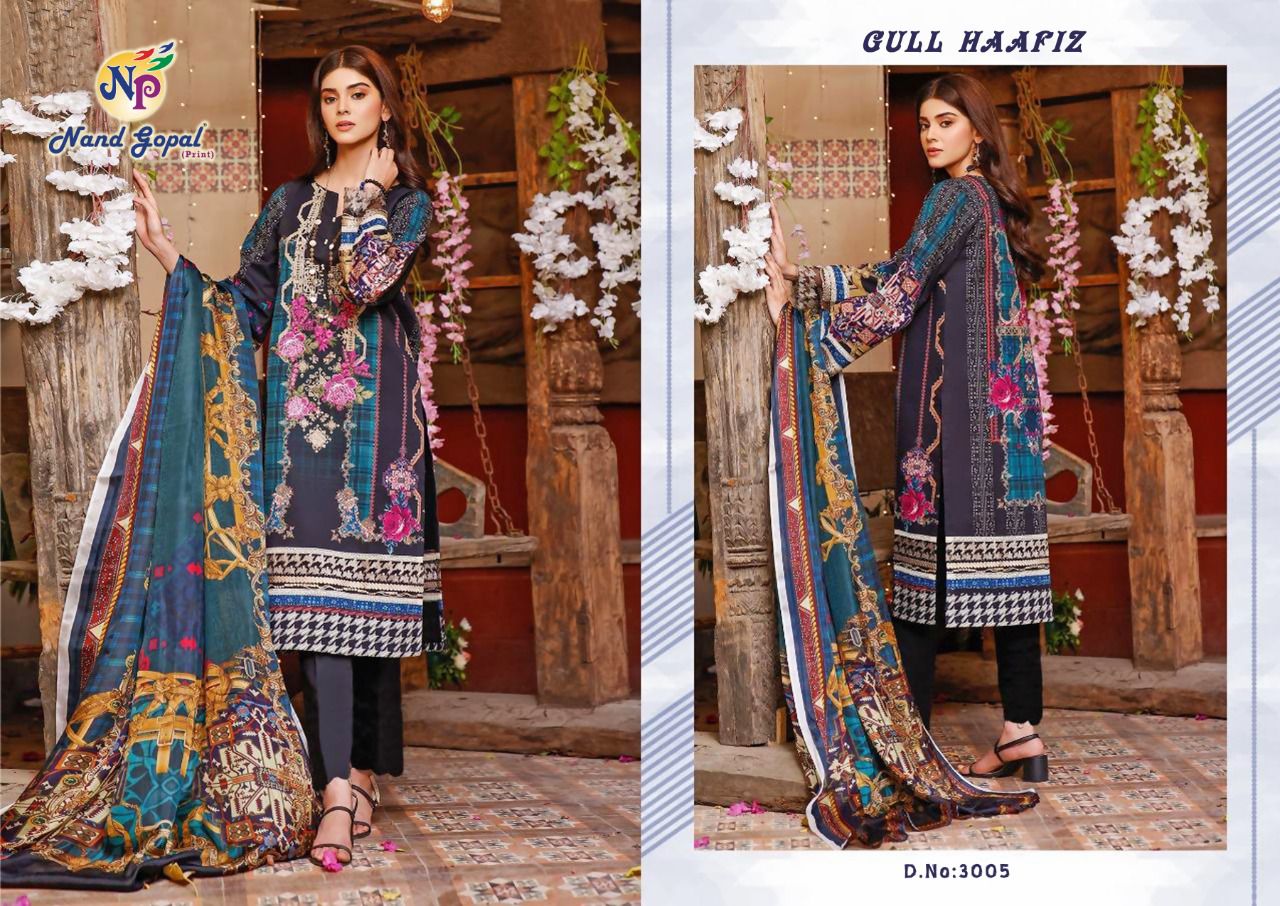 Nand Gopal Gull Haafiz Vol 3 Pure Cotton Salwar Suits  Wholesaler Surat