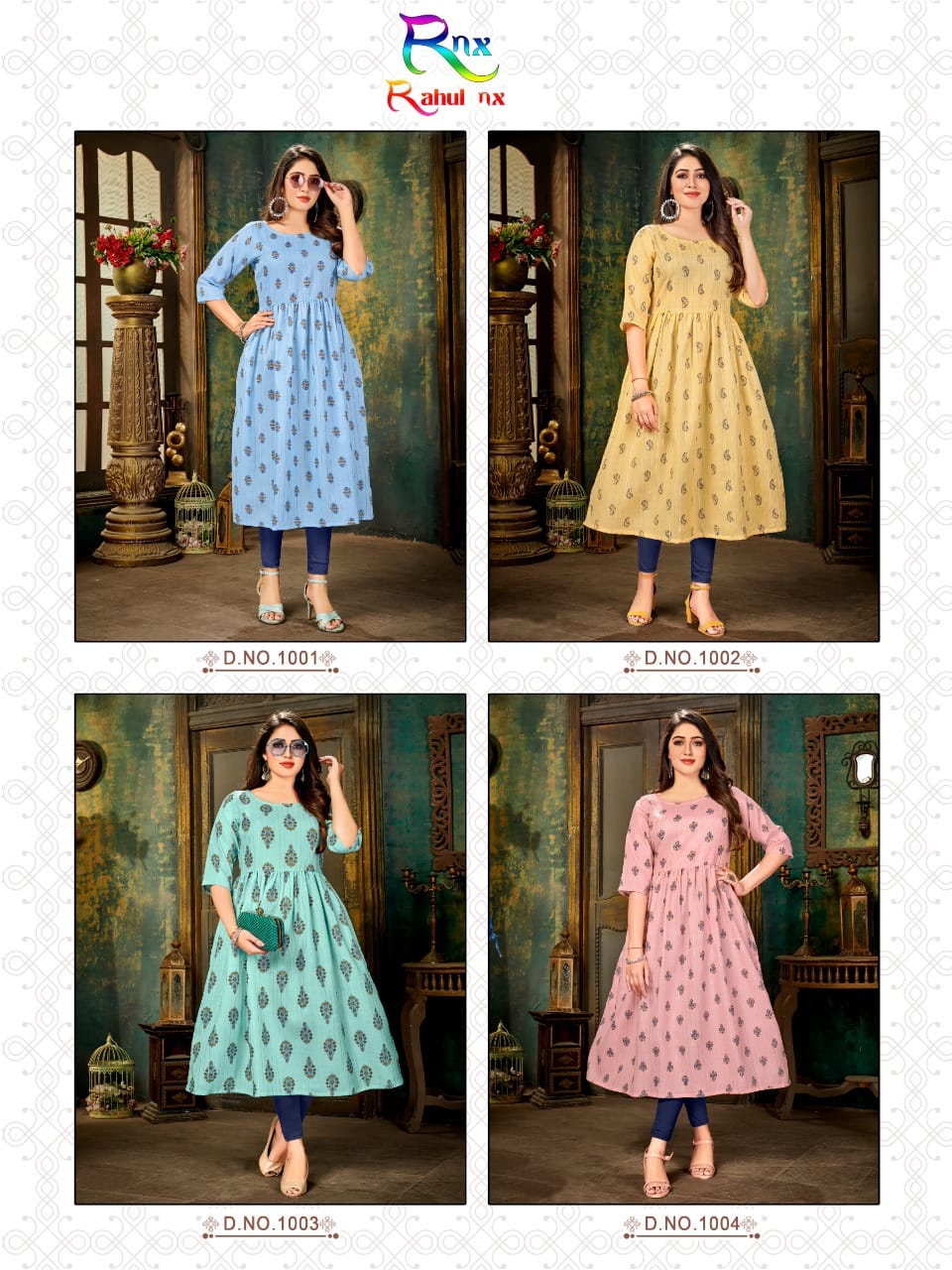 Rahul Nx Maggi Readymade Lurex Print Kurtis Best Online Wholesaler Surat
