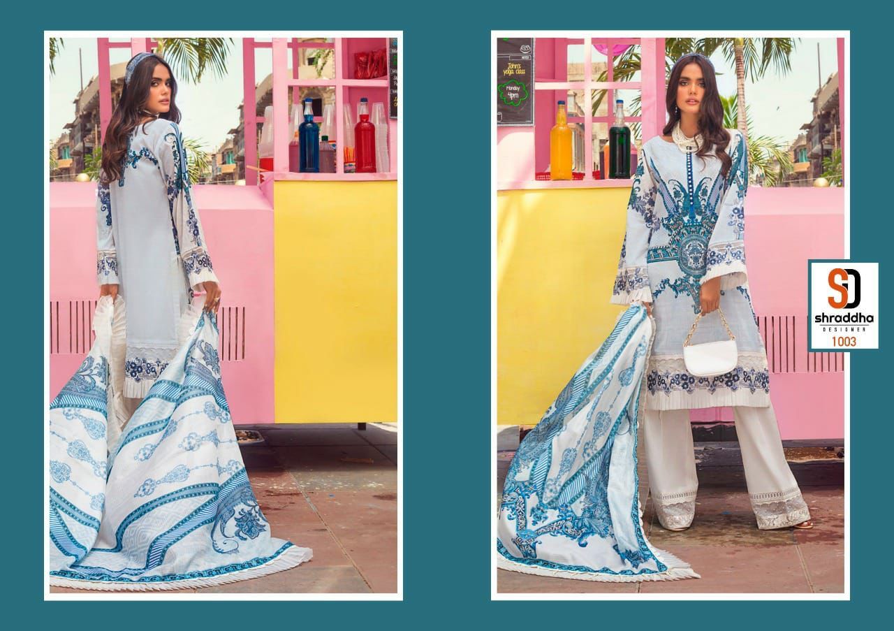Shraddha Designer Vintage Vol 6 Lawn Cotton Print Pakistani Salwar Suits Wholesaler Surat