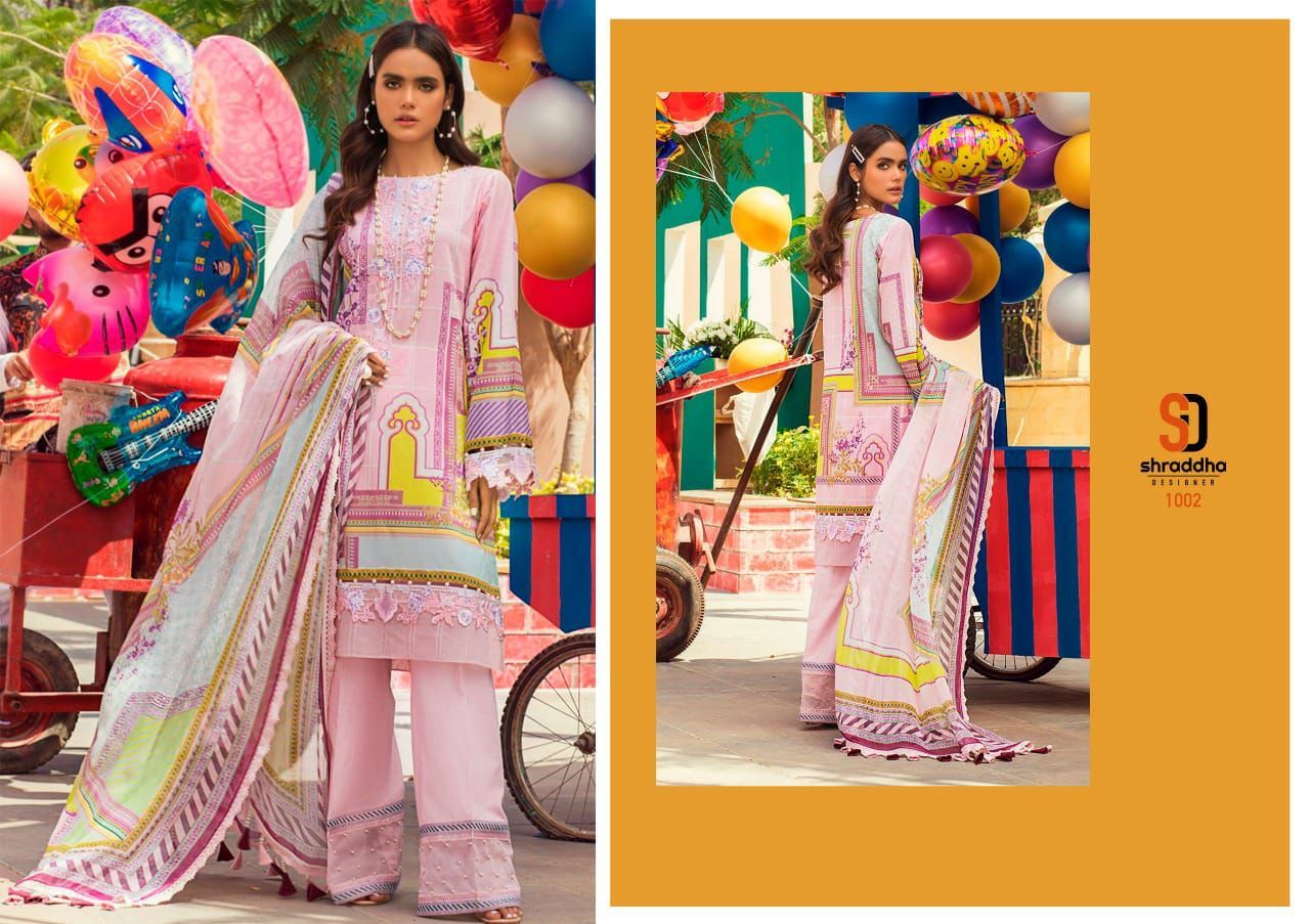 Shraddha Designer Vintage Vol 6 Lawn Cotton Print Pakistani Salwar Suits Wholesaler Surat