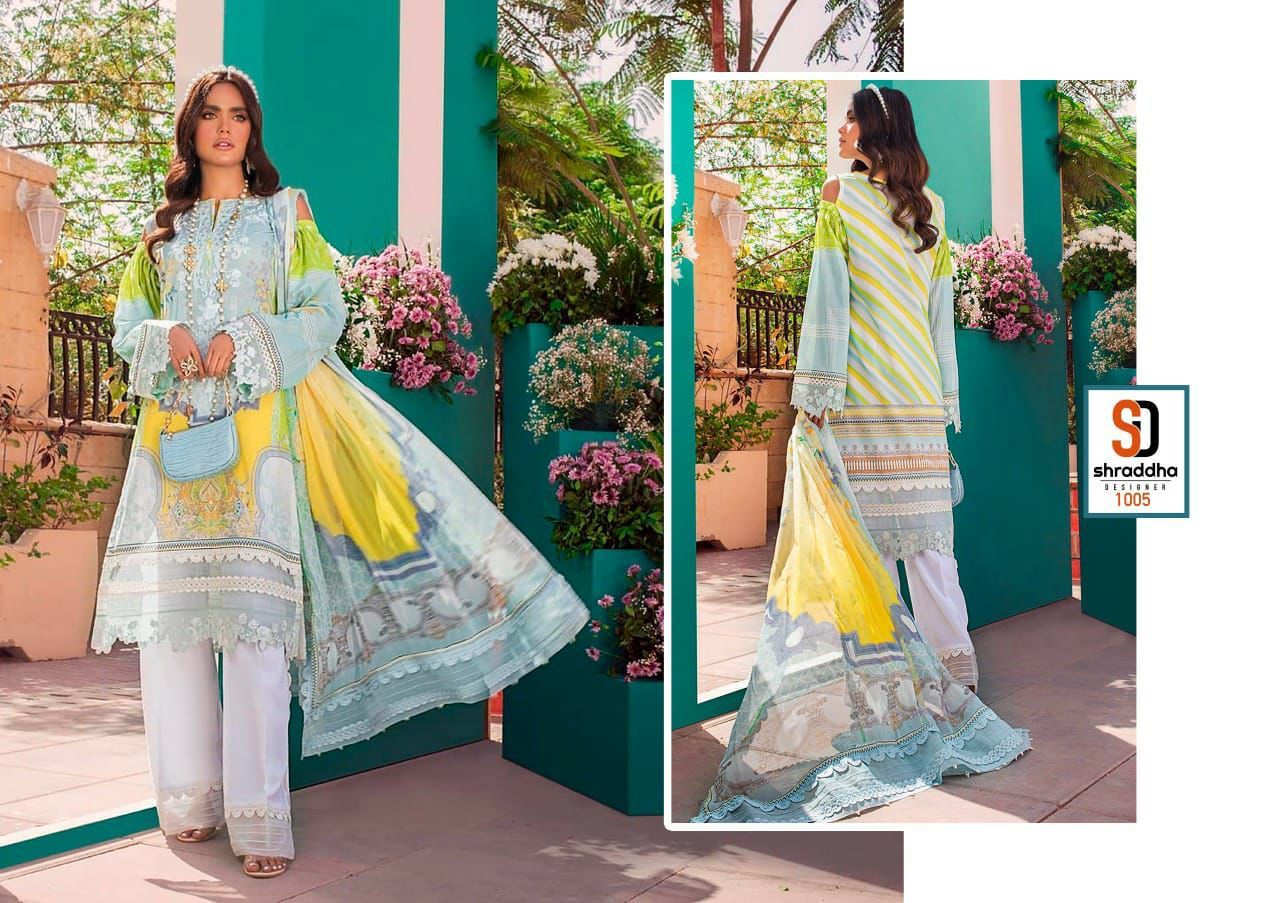 Shraddha Designer Vintage Vol 6 Lawn Cotton Print Pakistani Salwar Suits Wholesaler Surat