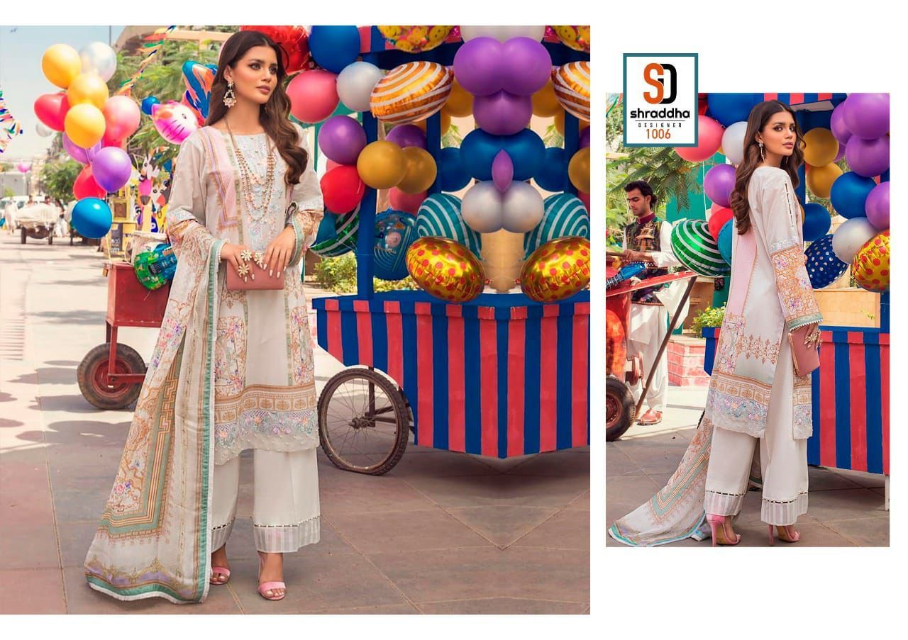 Shraddha Designer Vintage Vol 6 Lawn Cotton Print Pakistani Salwar Suits Wholesaler Surat