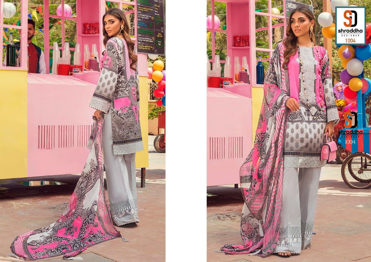 Shraddha Designer Vintage Vol 6 Lawn Cotton Print Pakistani Salwar Suits Wholesaler Surat