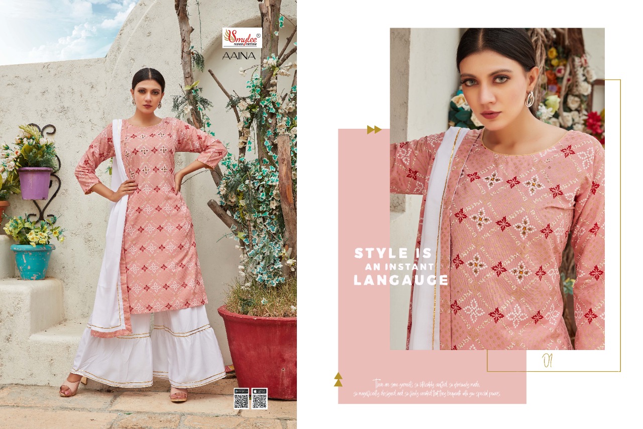 Smylee Fashion Aaina Rayon Print Readymade Kurti Wholesaler Dealer Surat
