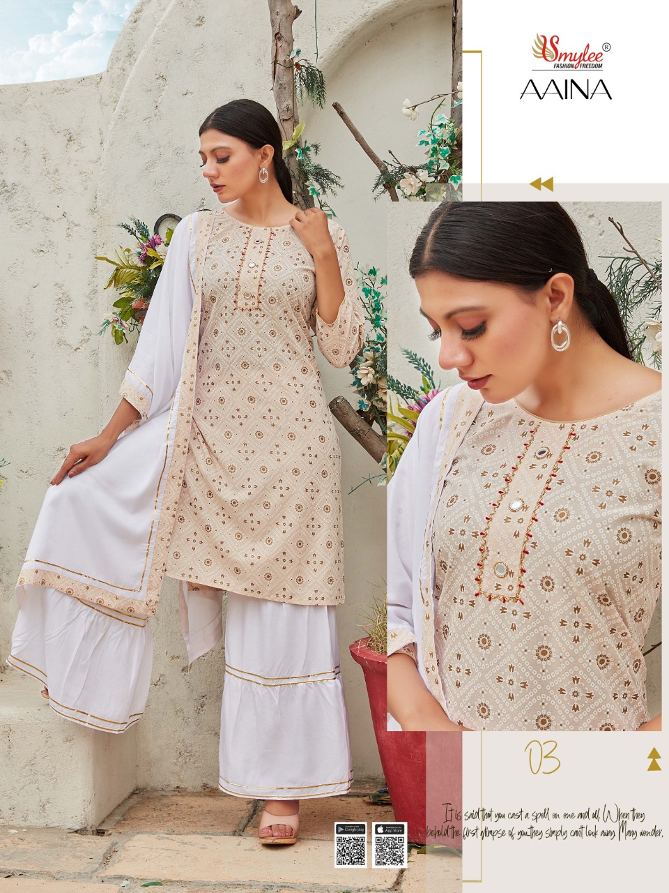 Smylee Fashion Aaina Rayon Print Readymade Kurti Wholesaler Dealer Surat