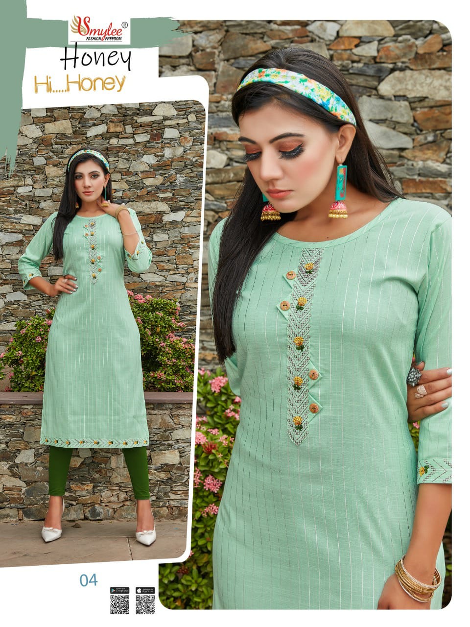 Smylee Fashion Honey Rayon Readymade Kurtis Online Wholesaler Surat