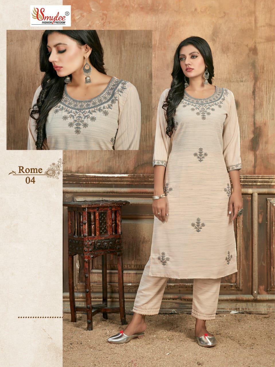 Smylee Fashion Rome Wiving Line Rayon Kurtis Wholesaler Surat