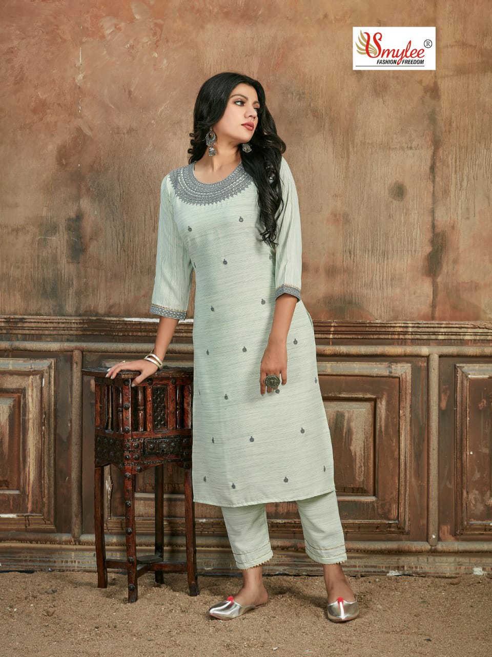 Smylee Fashion Rome Wiving Line Rayon Kurtis Wholesaler Surat