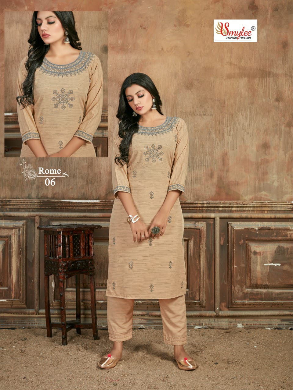 Smylee Fashion Rome Wiving Line Rayon Kurtis Wholesaler Surat