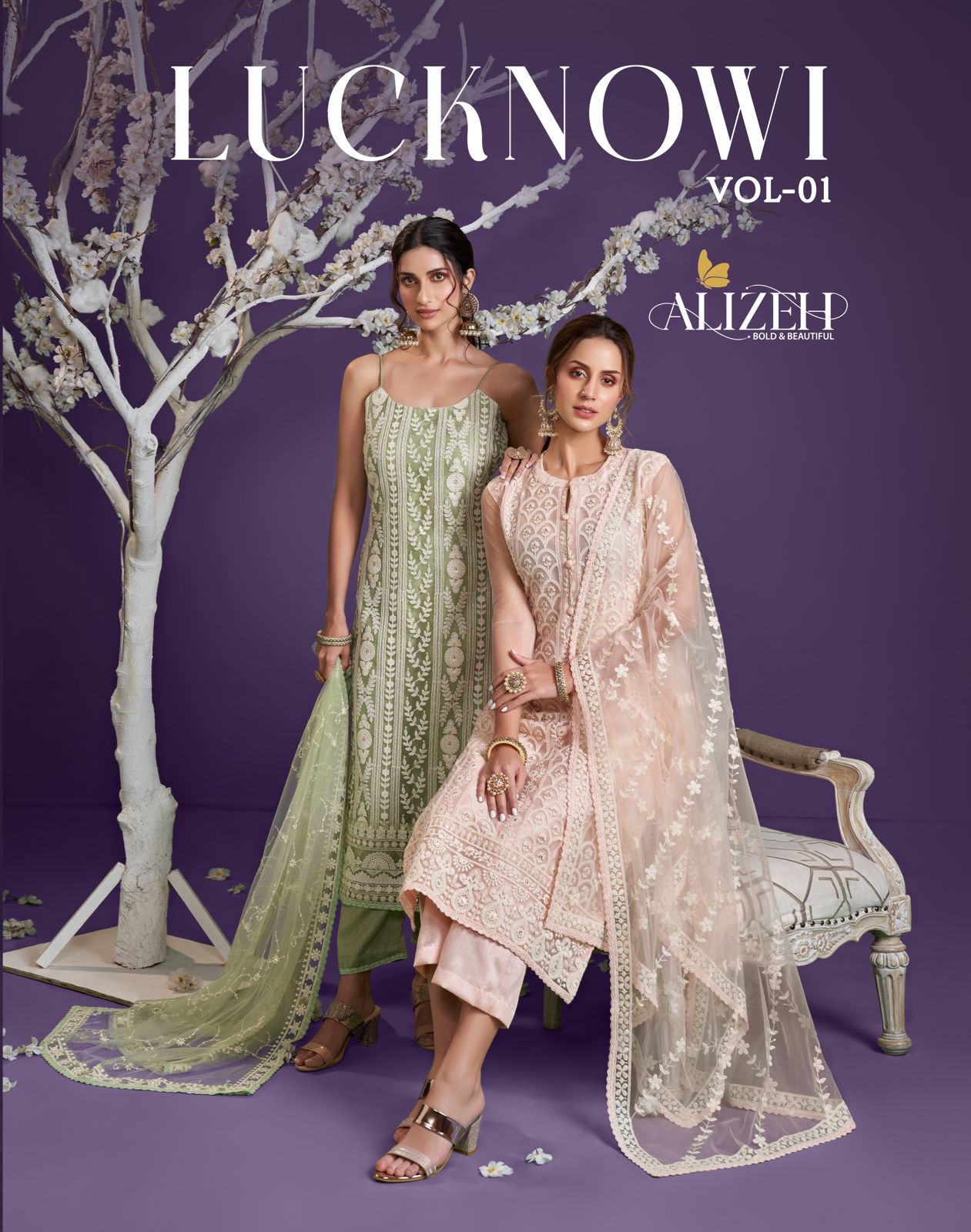 Alizeh Lucknowi Vol 1 Pure Cotton Salwar Suits Best Rate Wholesaler Surat