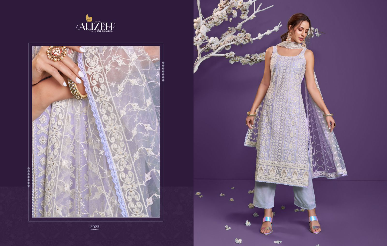 Alizeh Lucknowi Vol 1 Pure Cotton Salwar Suits Best Rate Wholesaler Surat
