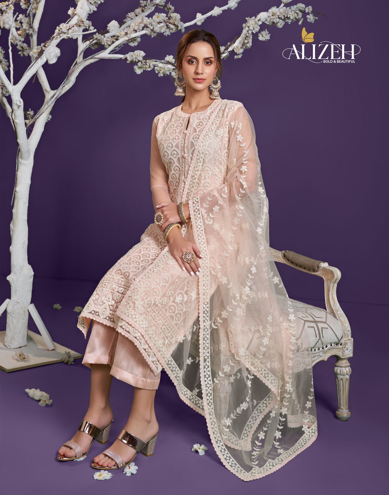 Alizeh Offcial Lucknowi Vol 1 Cotton Kurti Best Rate Wholesaler Surat