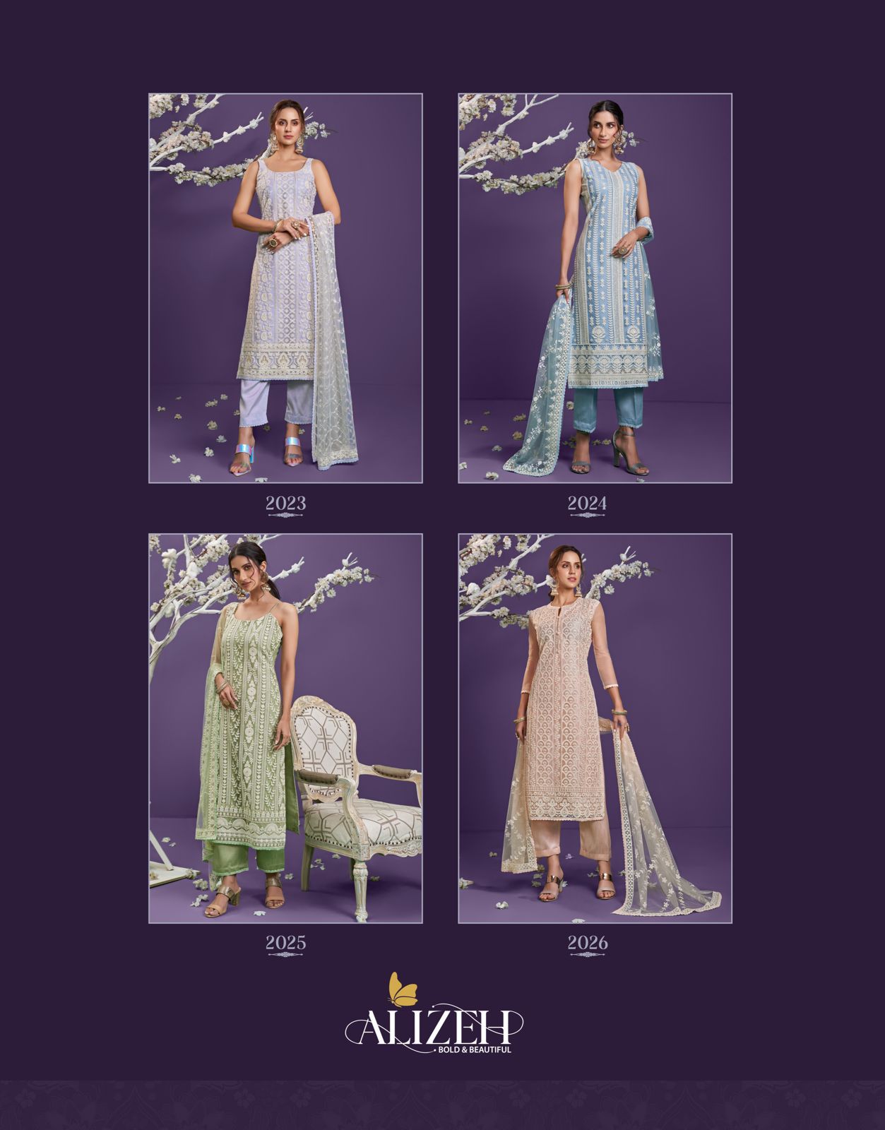 Alizeh Offcial Lucknowi Vol 1 Cotton Kurti Best Rate Wholesaler Surat