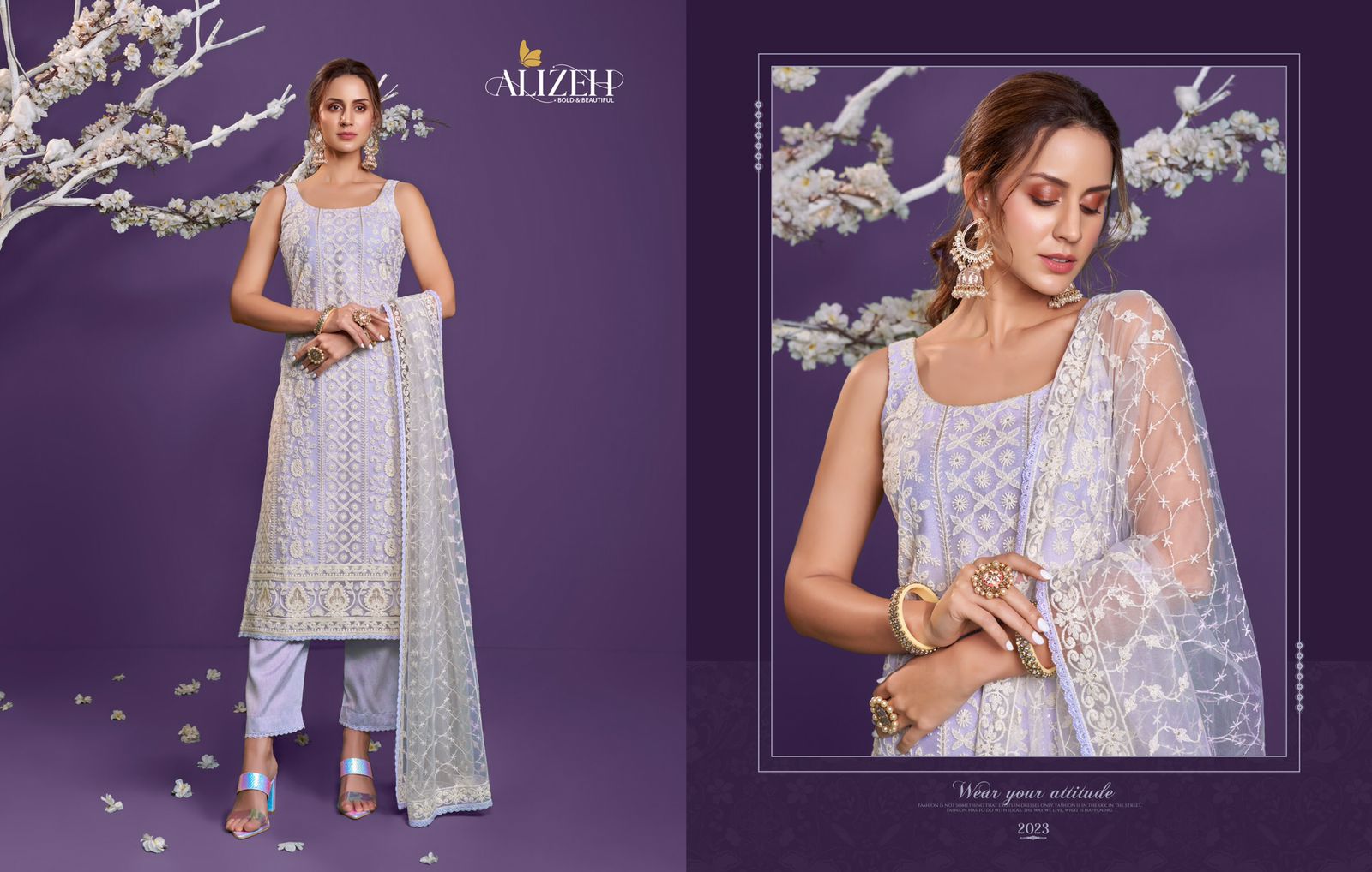 Alizeh Lucknowi Vol 1 Pure Cotton Salwar Suits Best Rate Wholesaler Surat