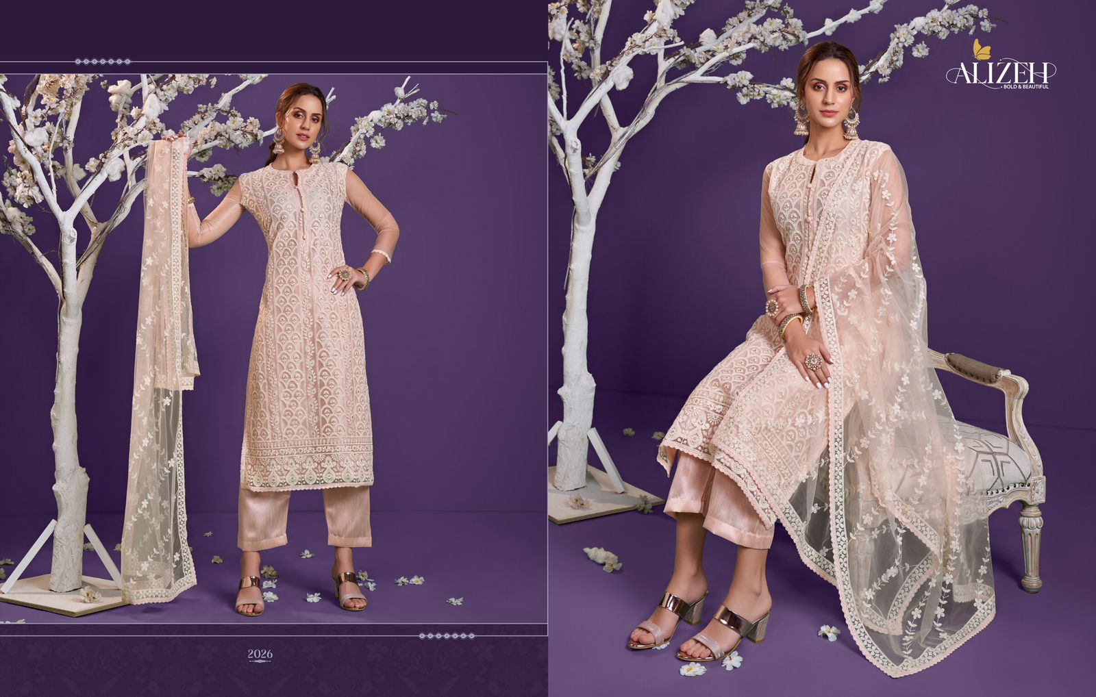 Alizeh Lucknowi Vol 1 Pure Cotton Salwar Suits Best Rate Wholesaler Surat