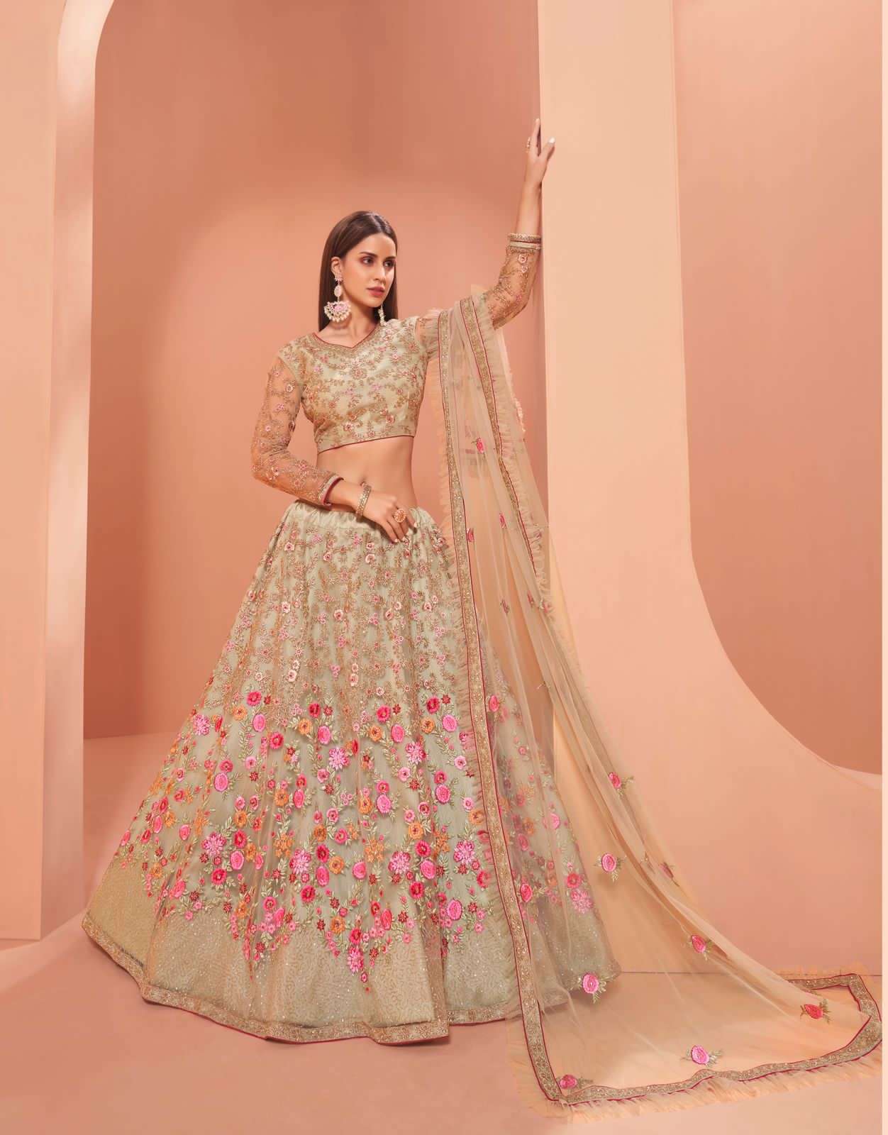 Alizeh Wedding Affair Vol 2 Net Lehenga Best Rate Wholesaler Surat