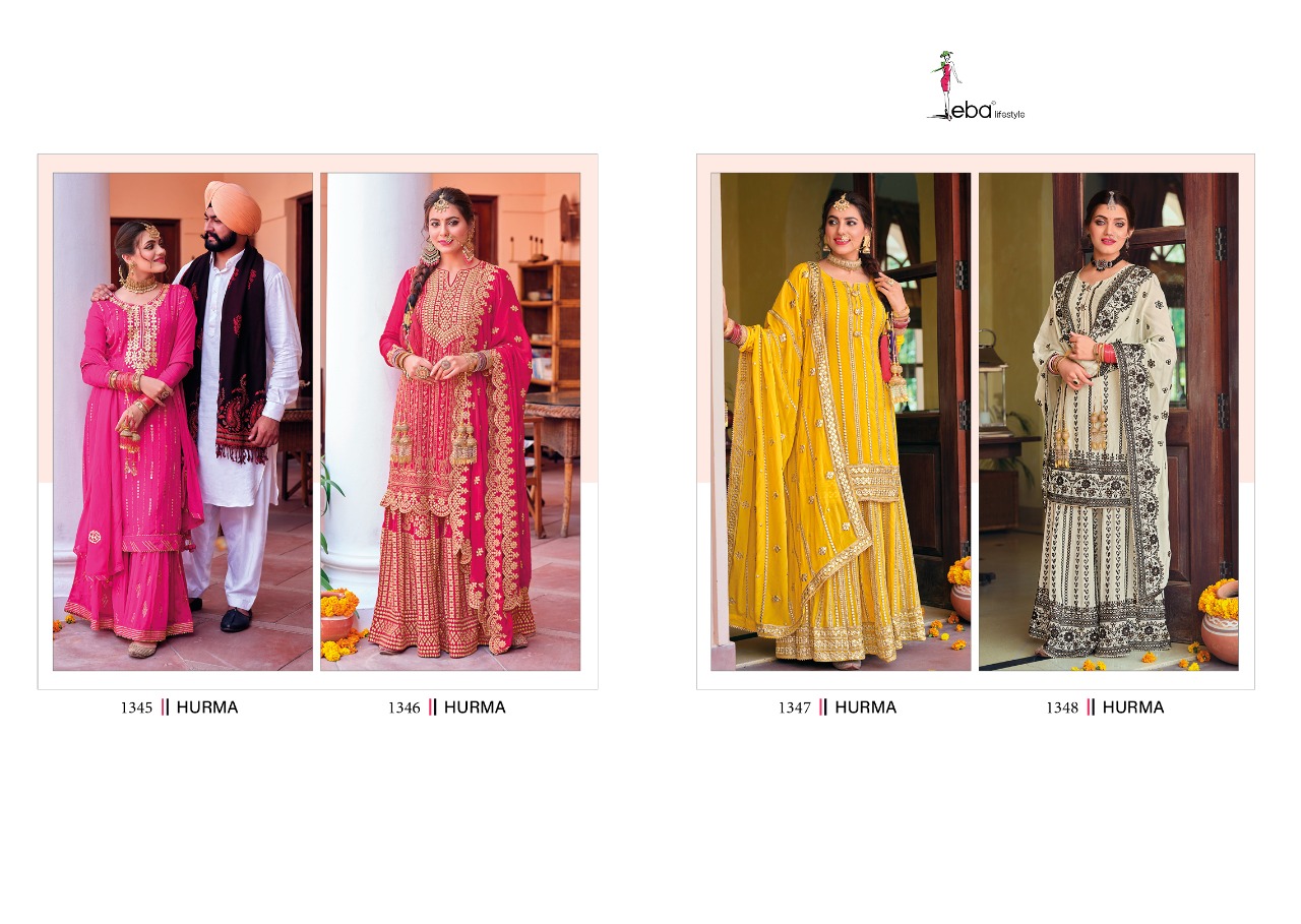 Eba Lifestyle Hurma Vol 36 Chinon Suit Best Online Wholesaler Surat