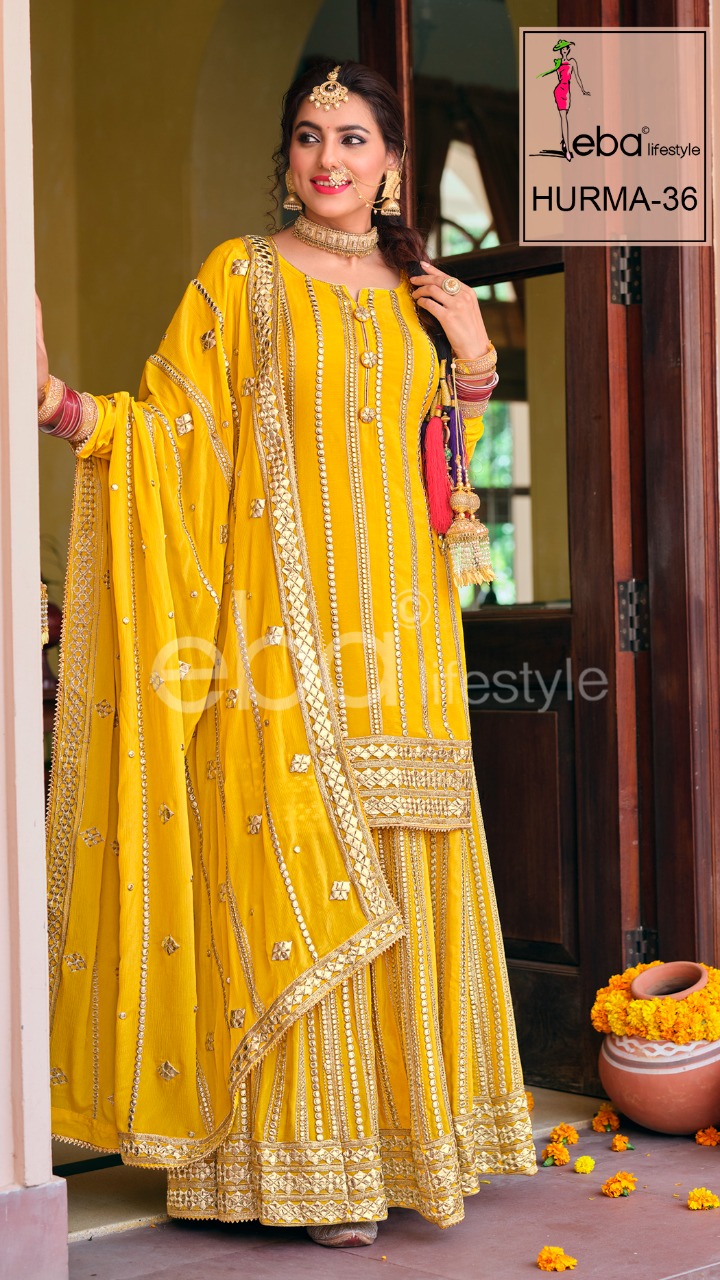 Eba Lifestyle Hurma Vol 36 Chinon Suit Best Online Wholesaler Surat
