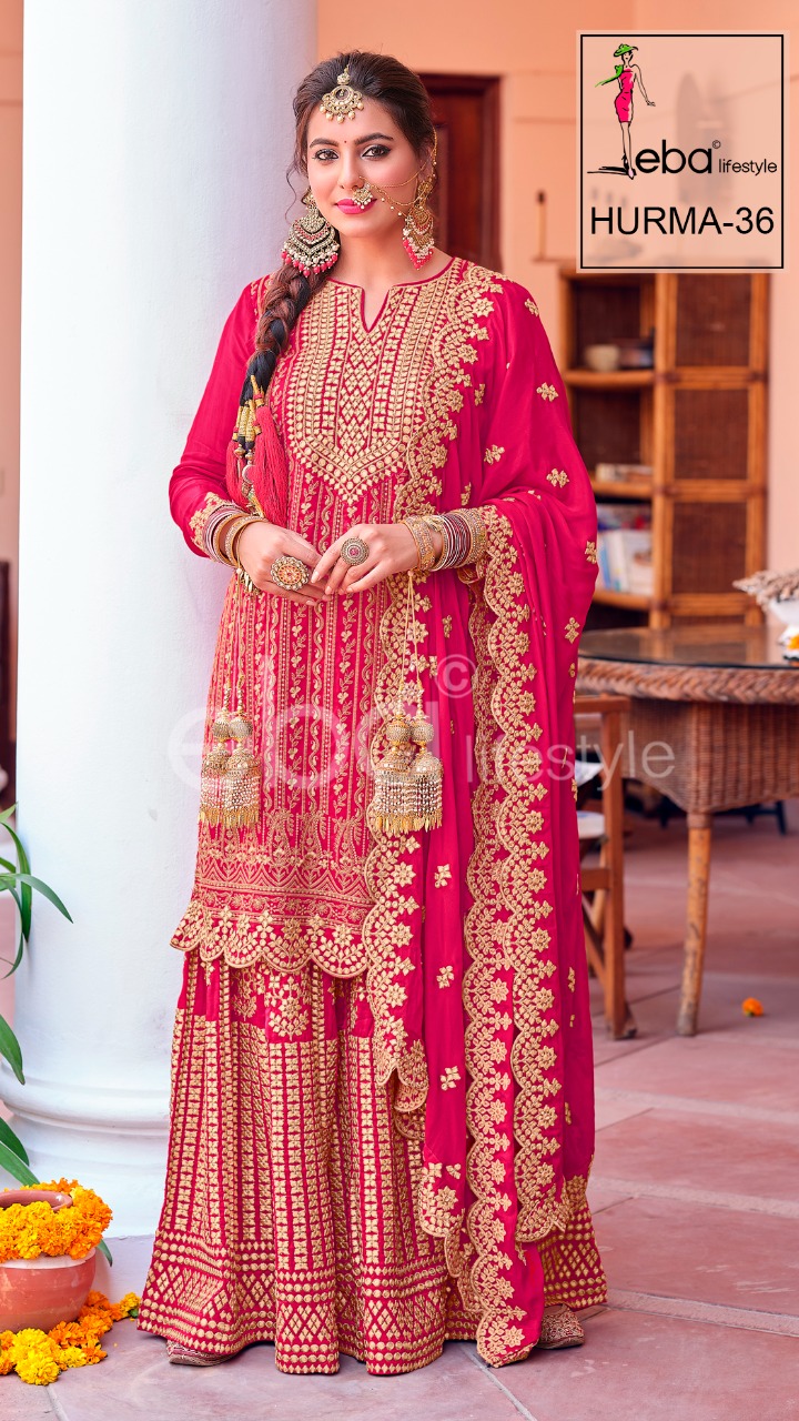 Eba Lifestyle Hurma Vol 36 Chinon Suit Best Online Wholesaler Surat