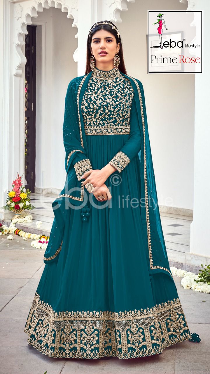 Eba Lifestyle Prime Rose Vol 3 Georgette Suit Best Online Wholesaler Surat